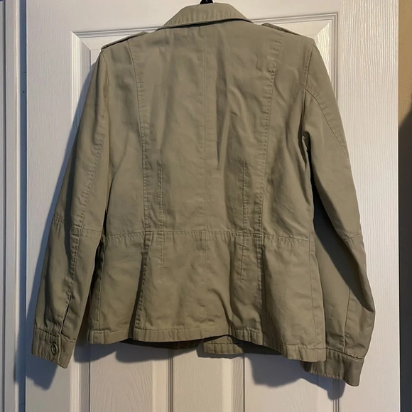 Giacca Gallery women’s tan lined utility jacket size medium - Picture 5 of 7